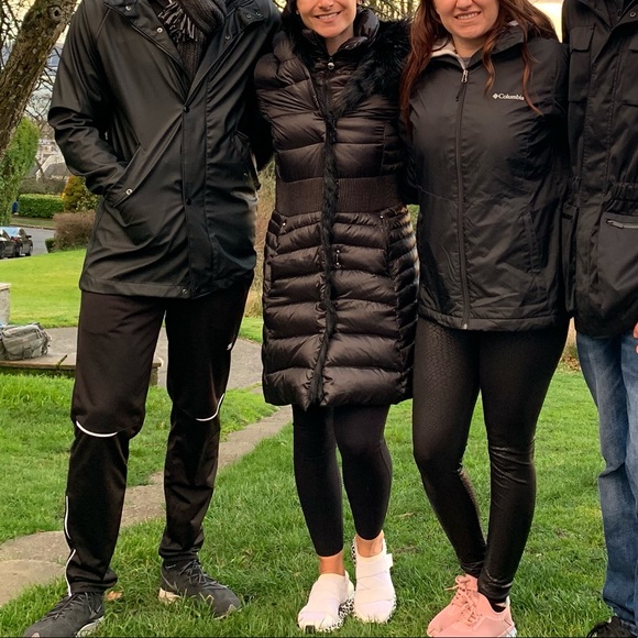 Laundry shelli segal fur lined hooded puffer coat - Picture 7 of 8